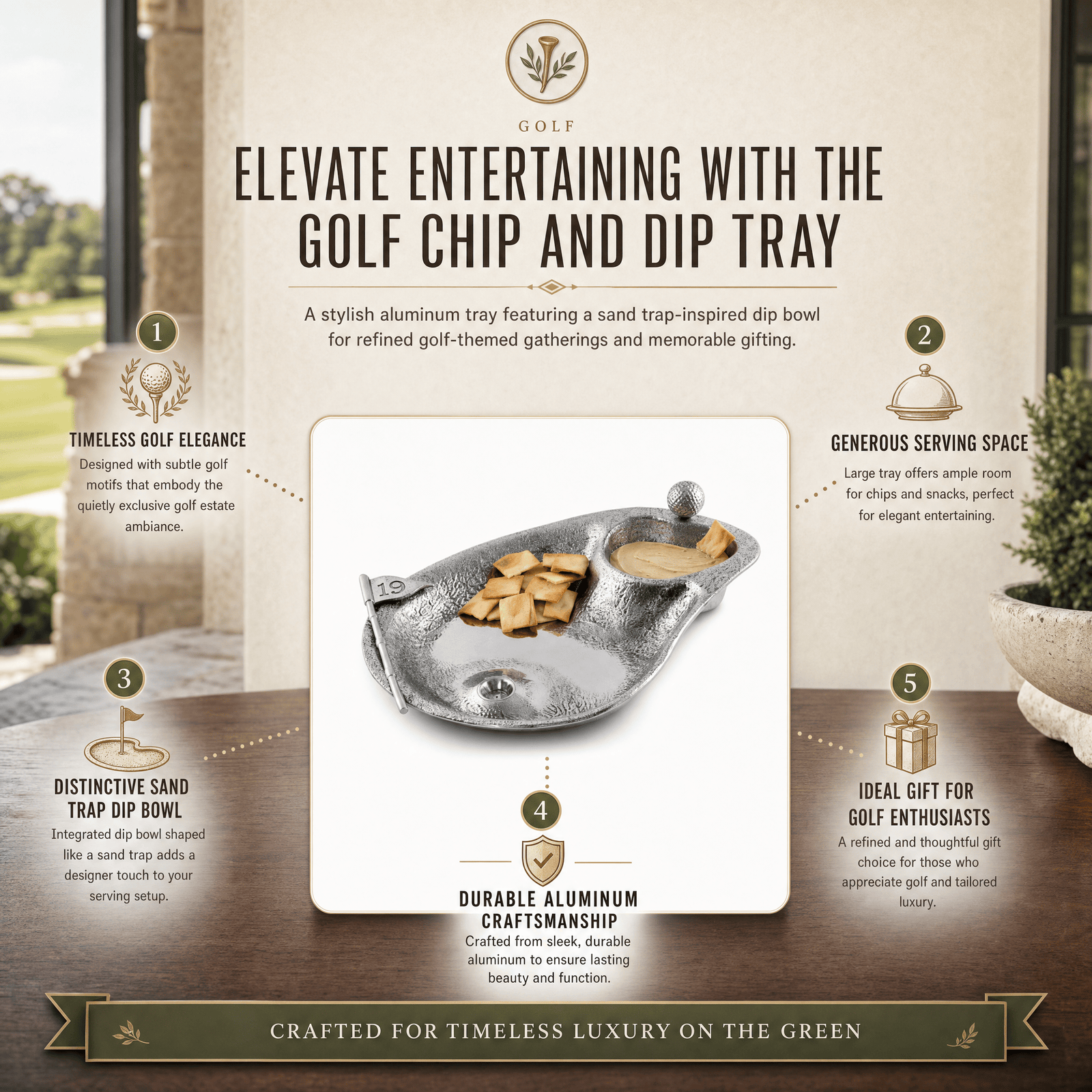 Chip and Dip Tray - Golf 11