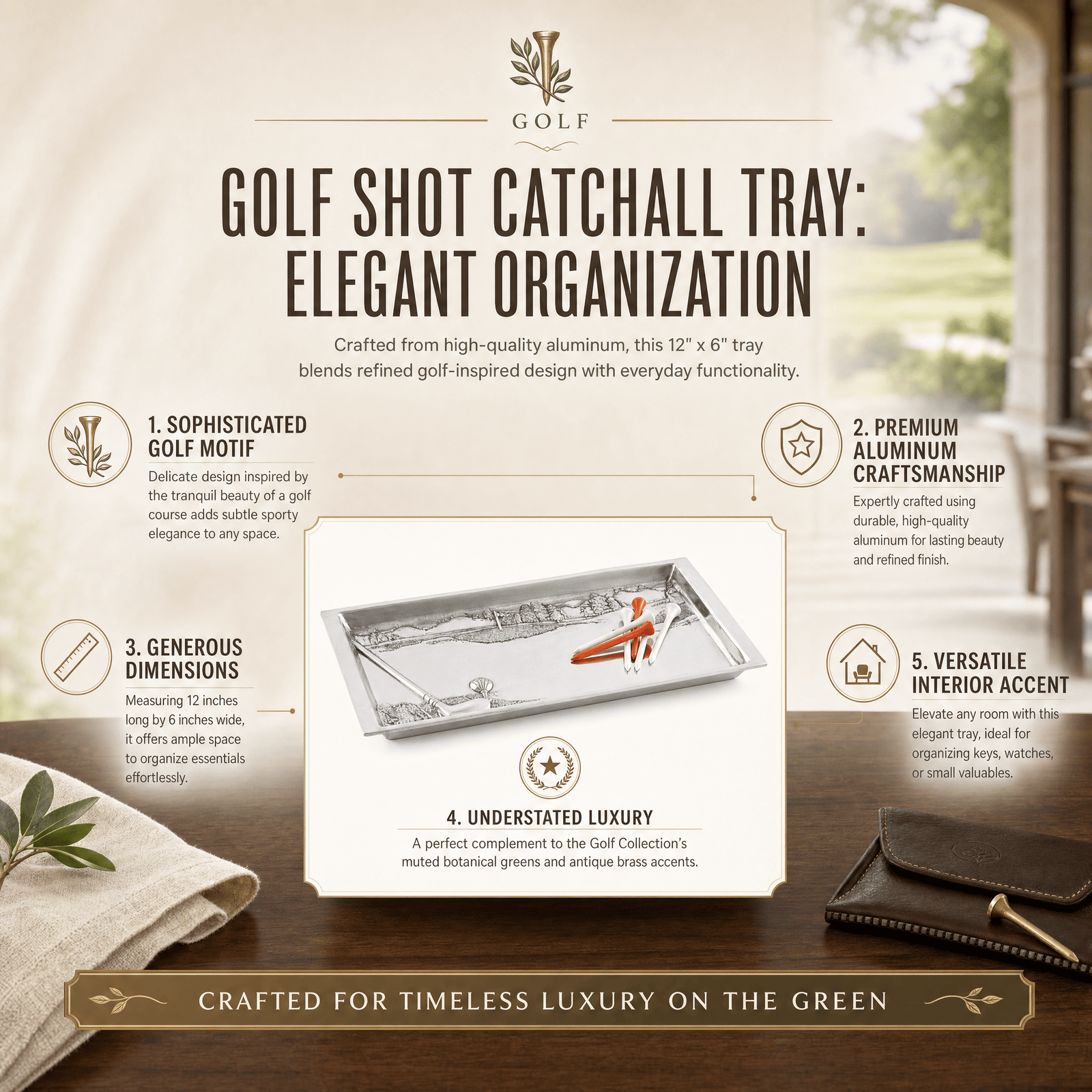 Golf Shot Catchall Tray 11