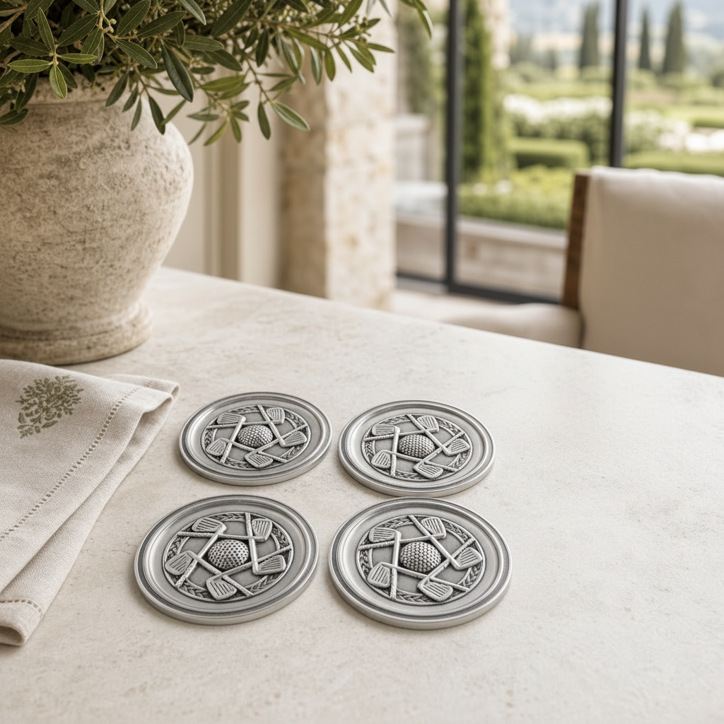 Golf Coaster Set - Set of 4 9