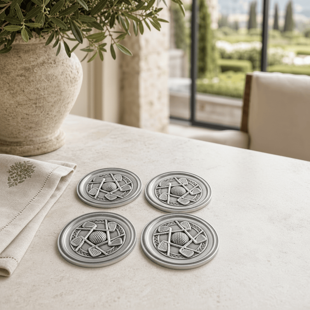 Golf Coaster Set - Set of 4 9