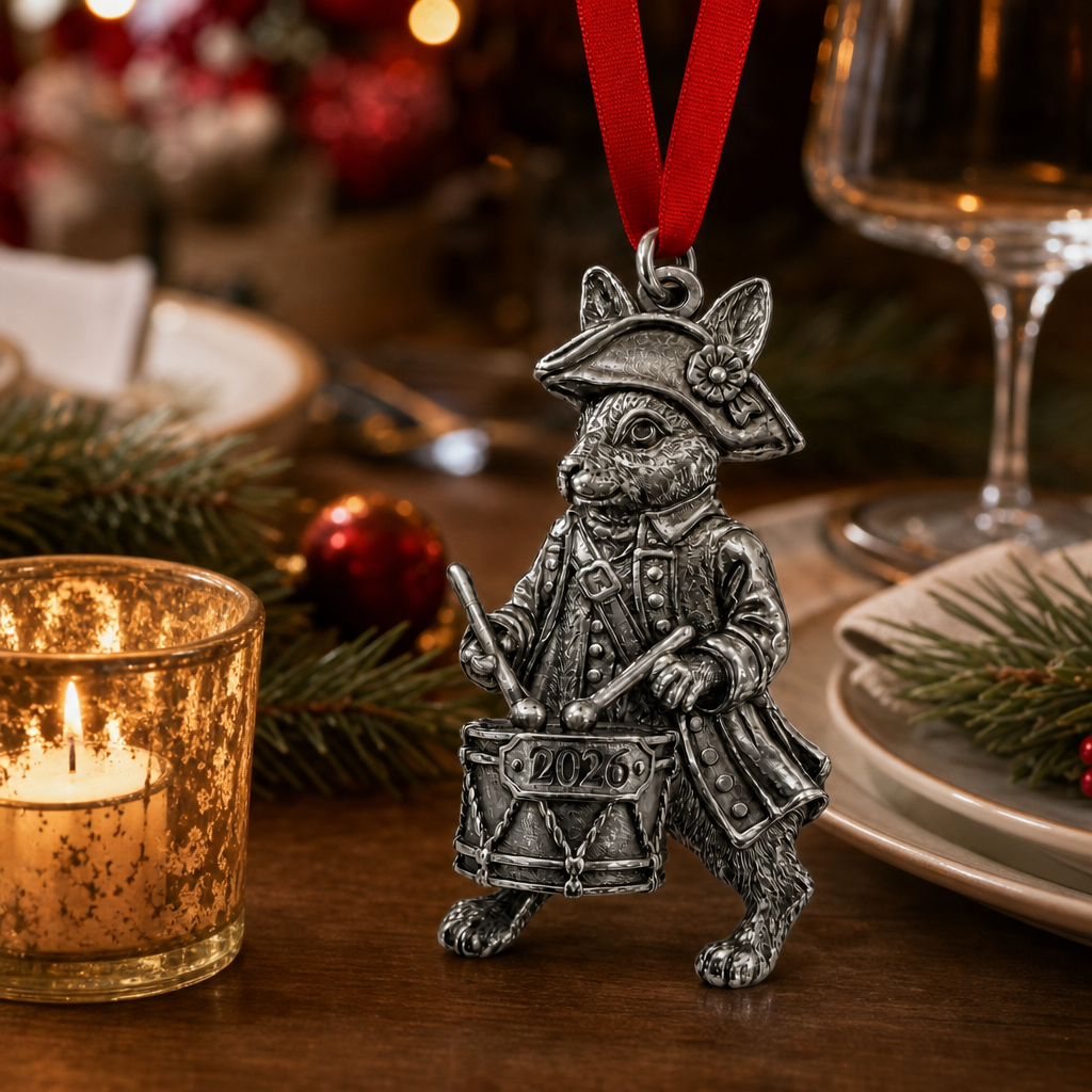 2026 Bunny Drummer Ornament 3