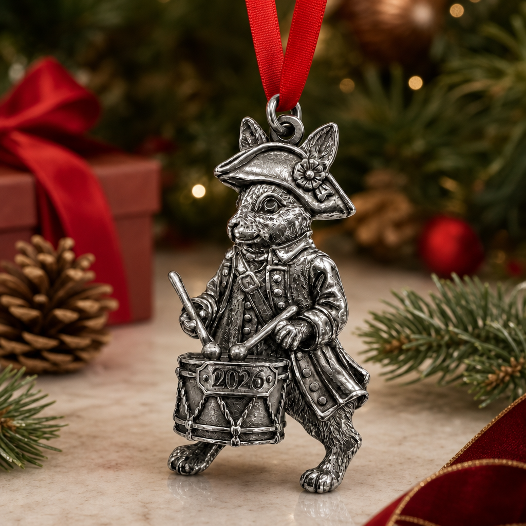 2026 Bunny Drummer Ornament 2