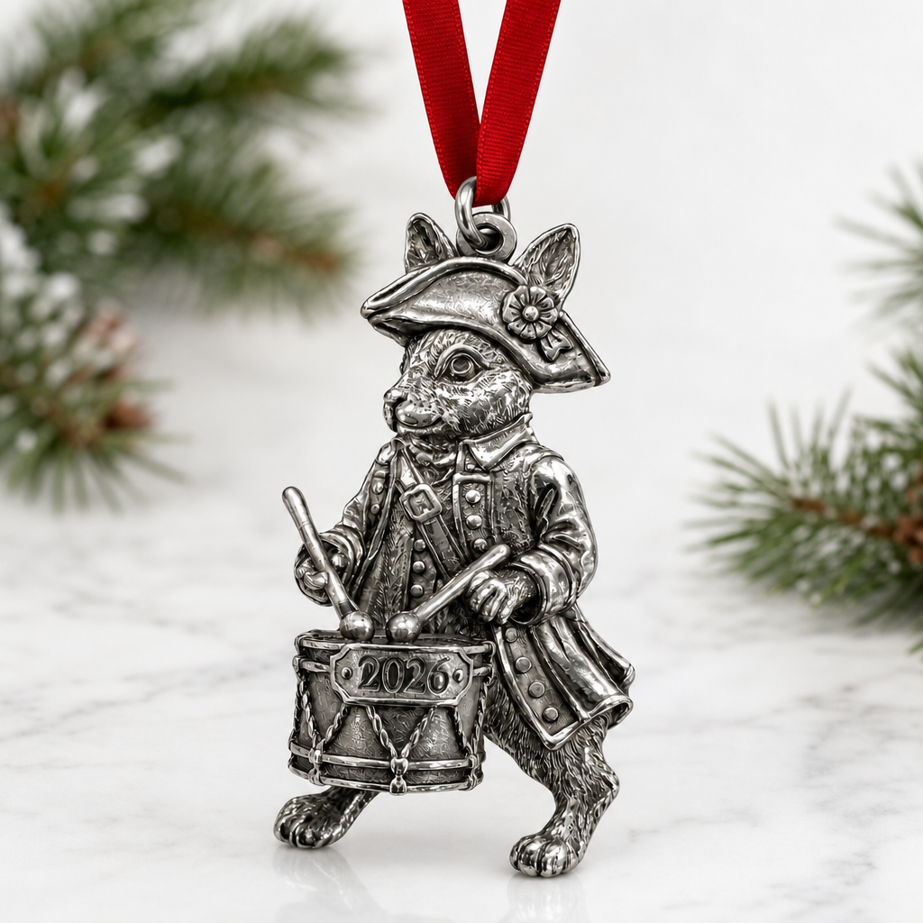 2026 Bunny Drummer Ornament 1