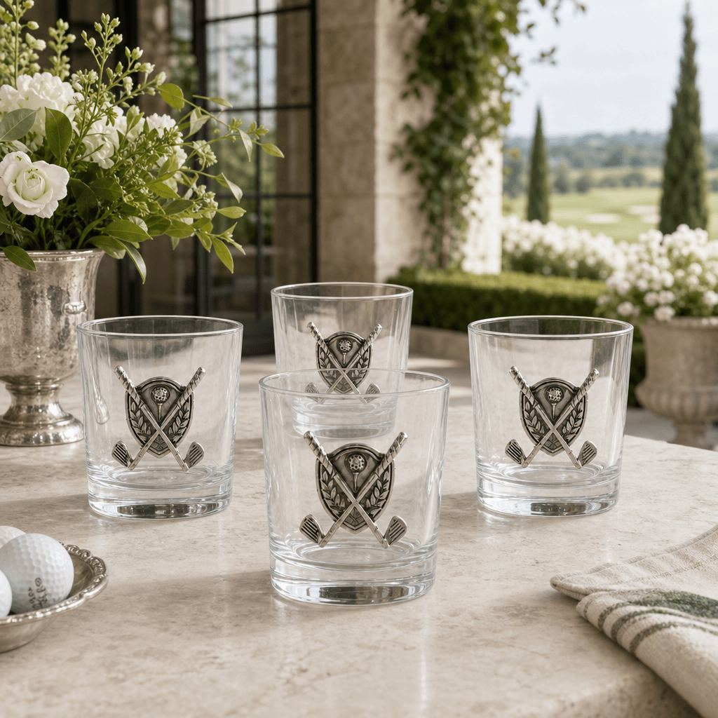 Golf Bar Glasses Set of 4 8