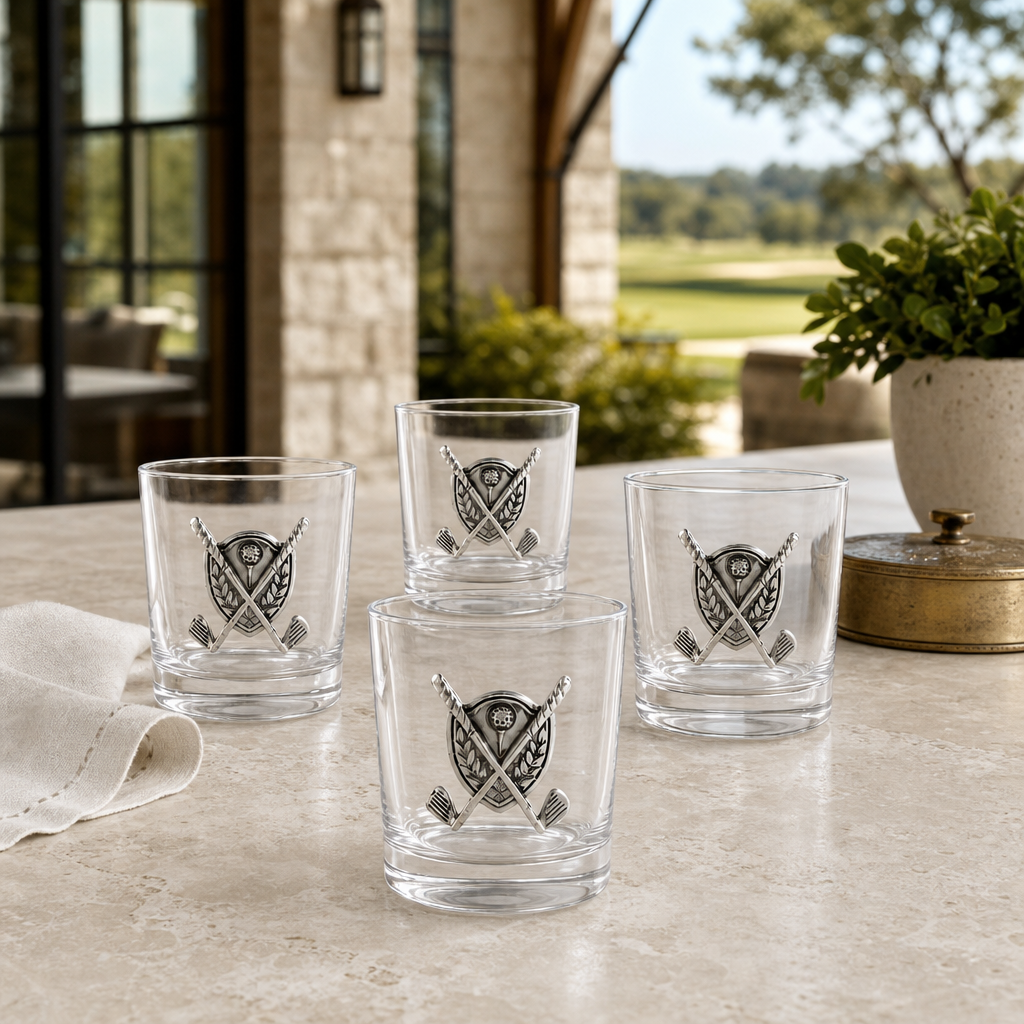 Golf Bar Glasses Set of 4 4