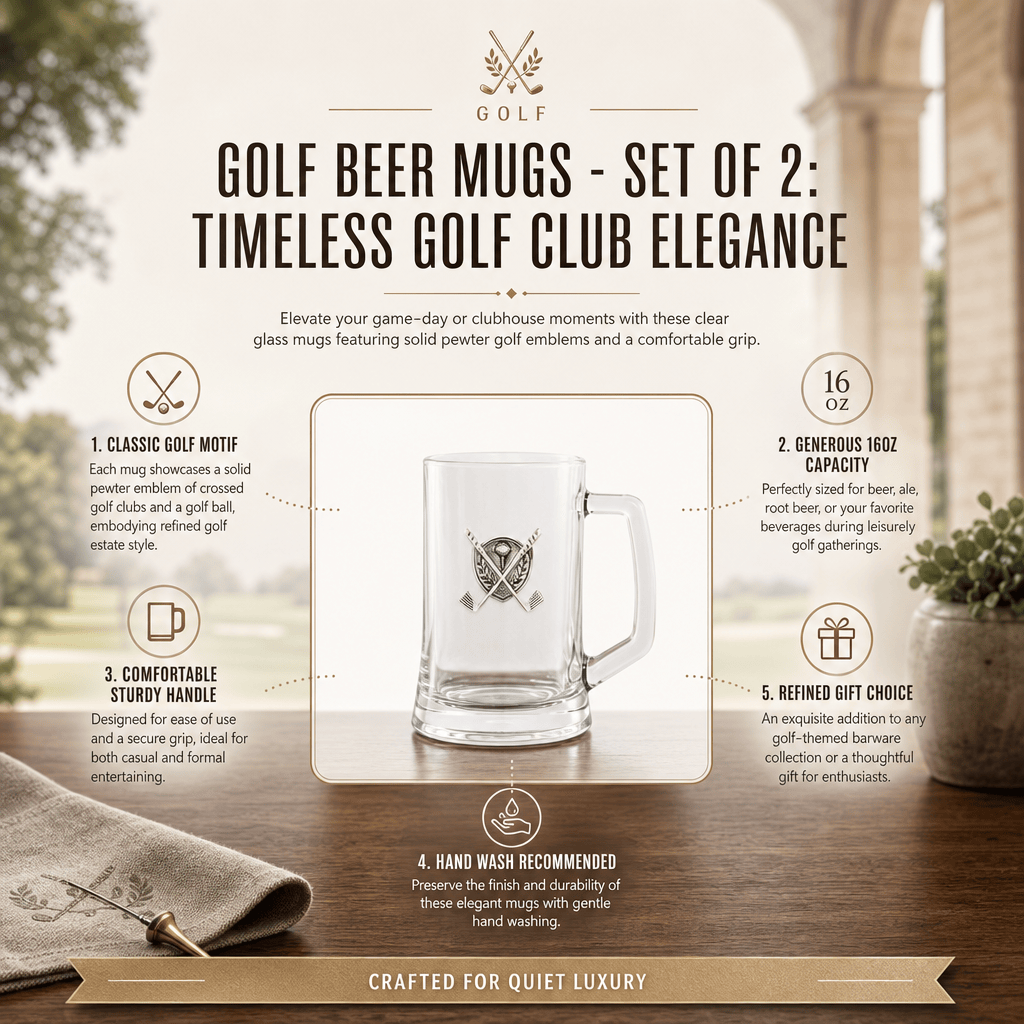 Golf Beer Mugs - Set of 2 4