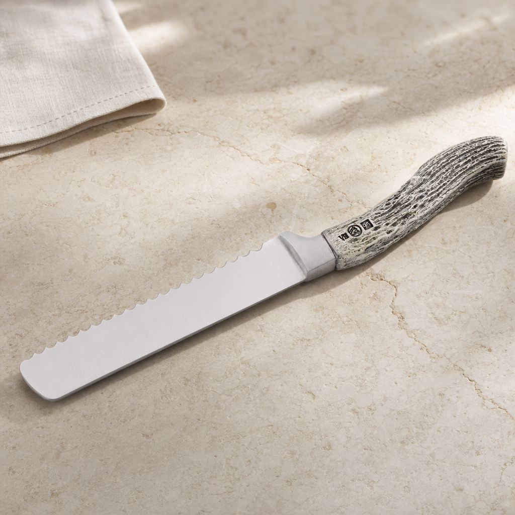 Baguette Board with Antler Bread Knife 3