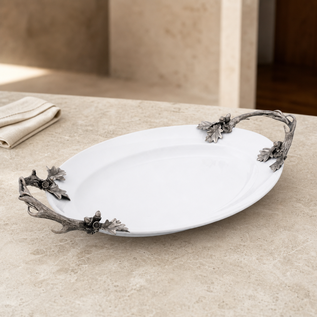 Fallen Antler Stoneware Tray 2