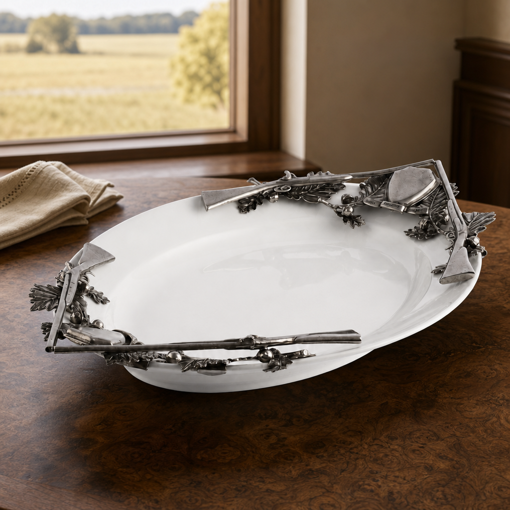 Stoneware Hunt Serving Tray 2
