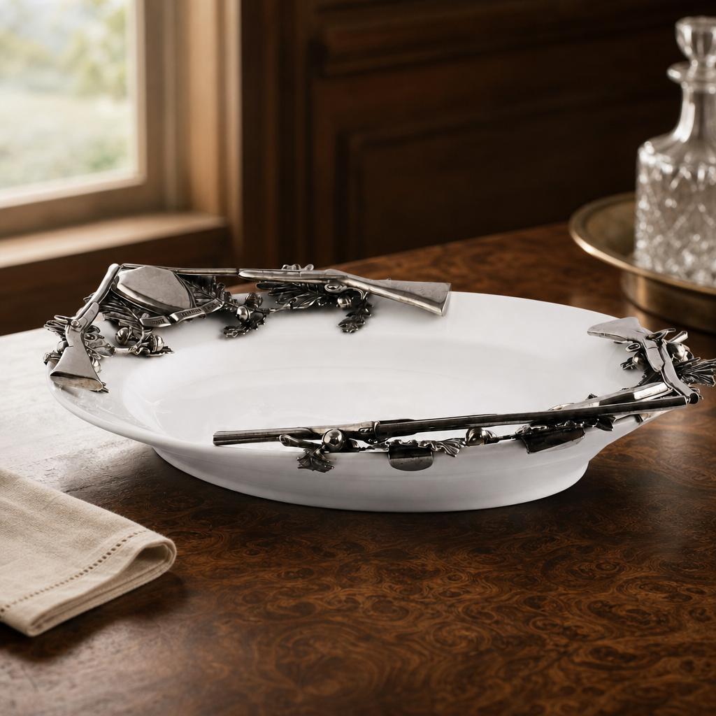 Stoneware Hunt Serving Tray 4