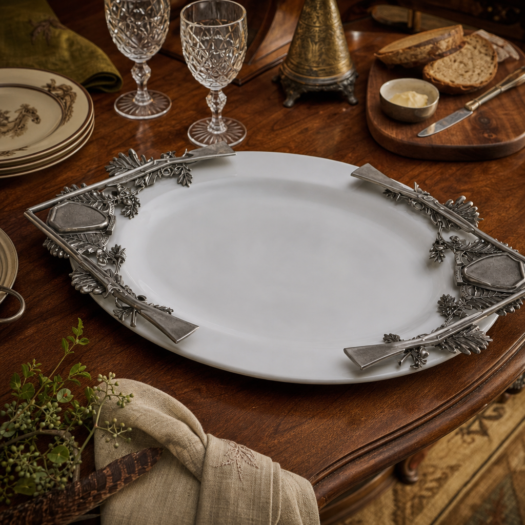Stoneware Hunt Serving Tray 9