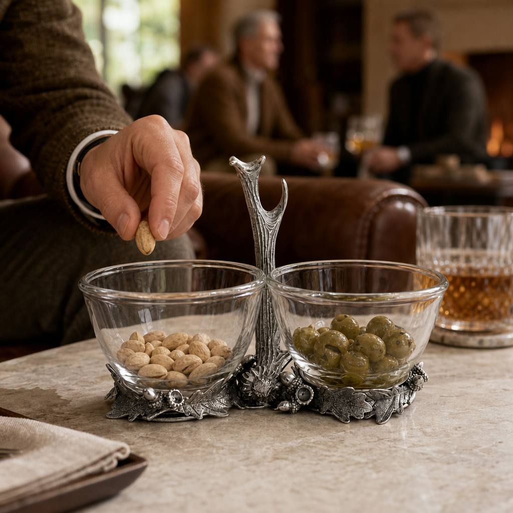 Fallen Antler Double Glass Dip Bowl 6
