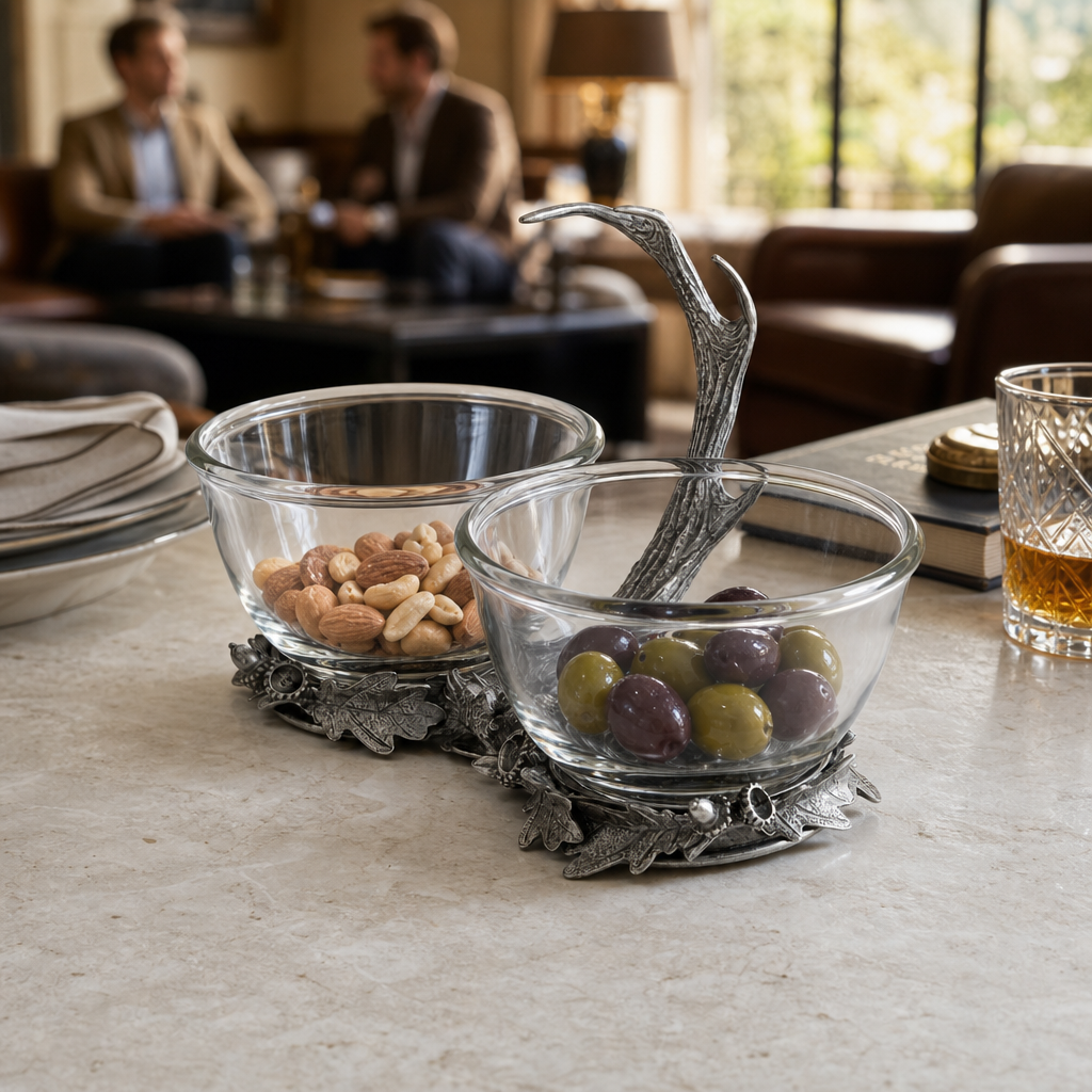 Fallen Antler Double Glass Dip Bowl 7
