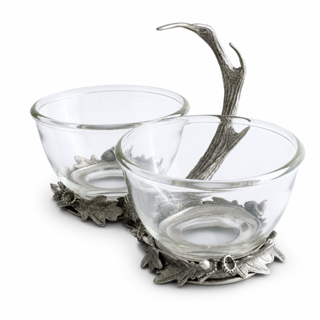 Fallen Antler Double Glass Dip Bowl 10