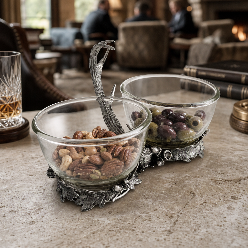 Fallen Antler Double Glass Dip Bowl 8