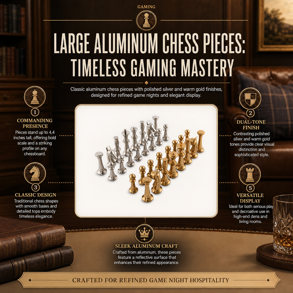 Large Aluminum Chess Pieces 11