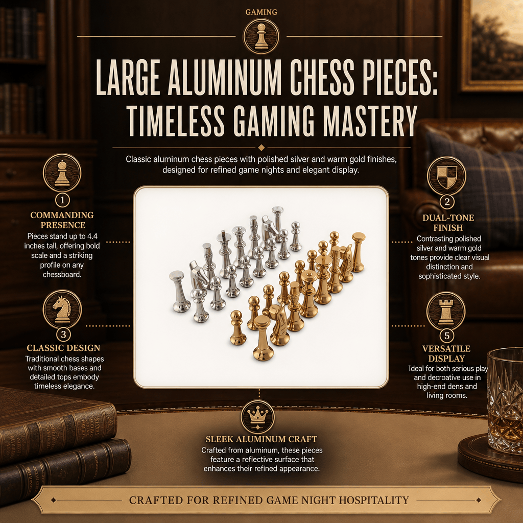 Large Aluminum Chess Pieces 11