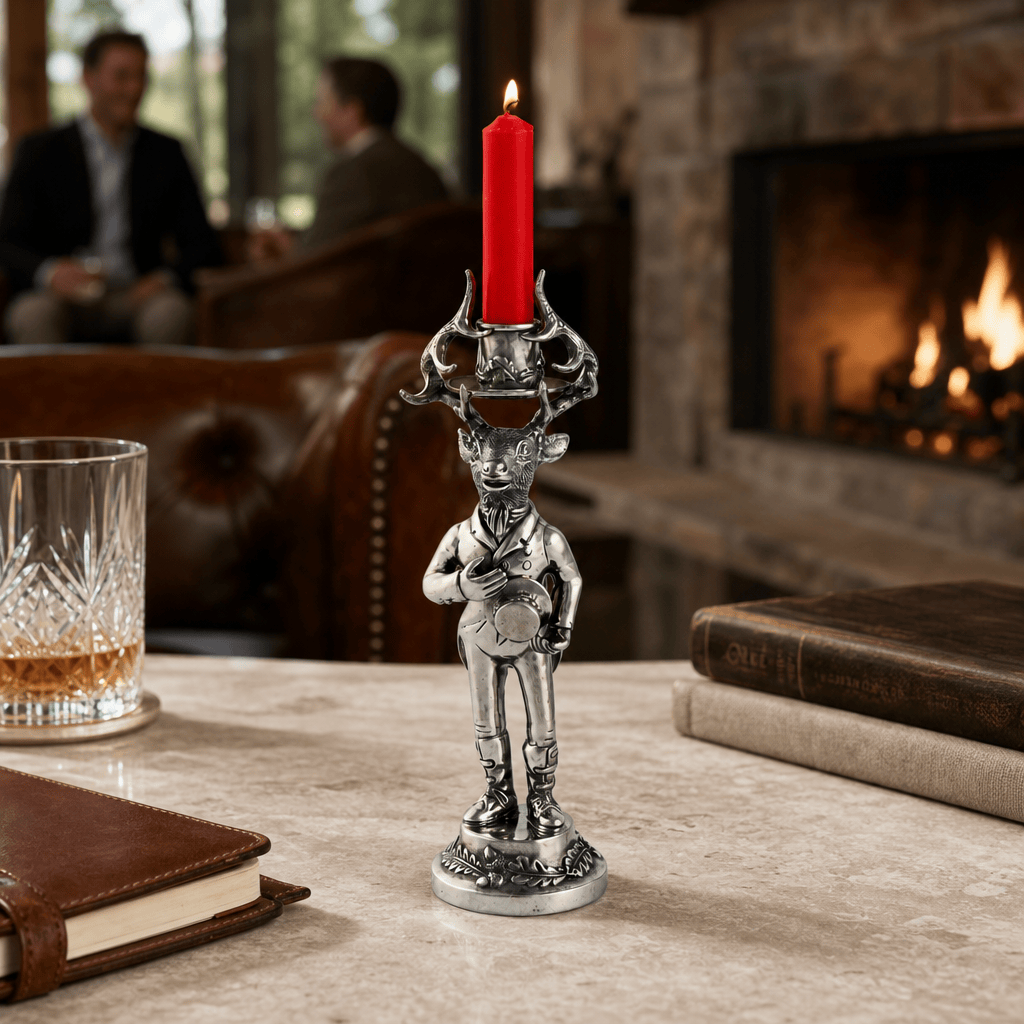 Gentleman Elk Short Candlestick 7
