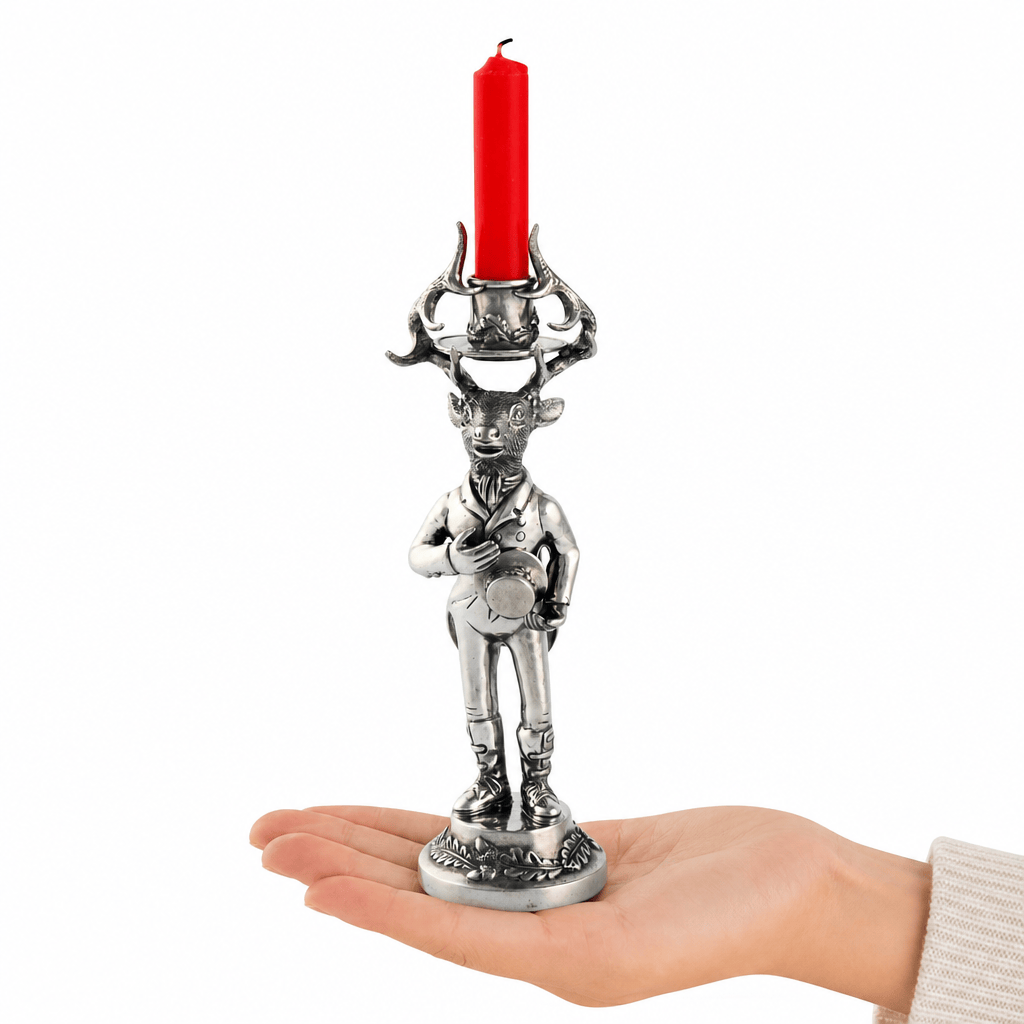 Gentleman Elk Short Candlestick 10