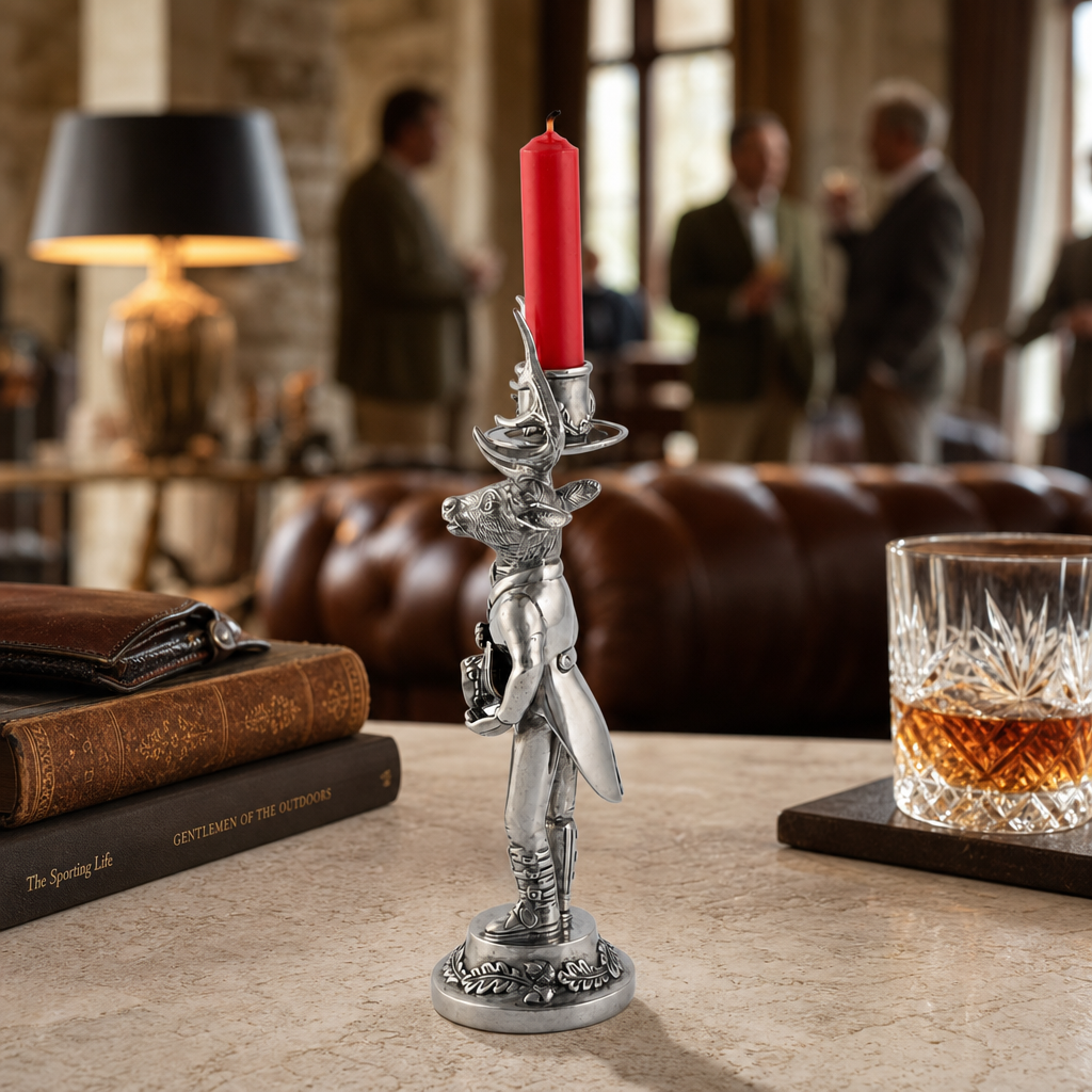 Gentleman Elk Short Candlestick 8