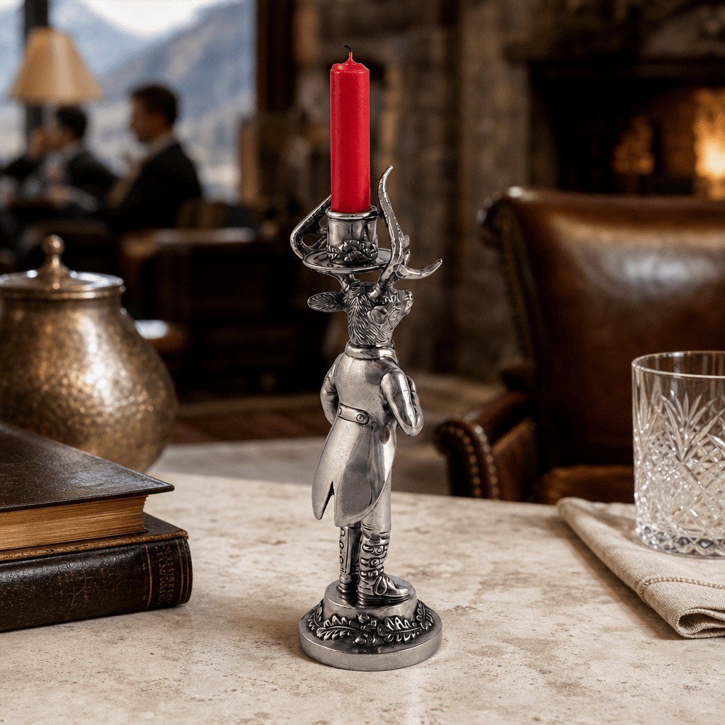 Gentleman Elk Short Candlestick 9