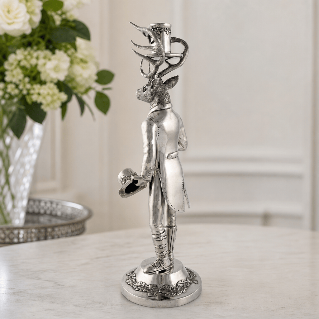Gentleman Elk Tall Candlestick 10