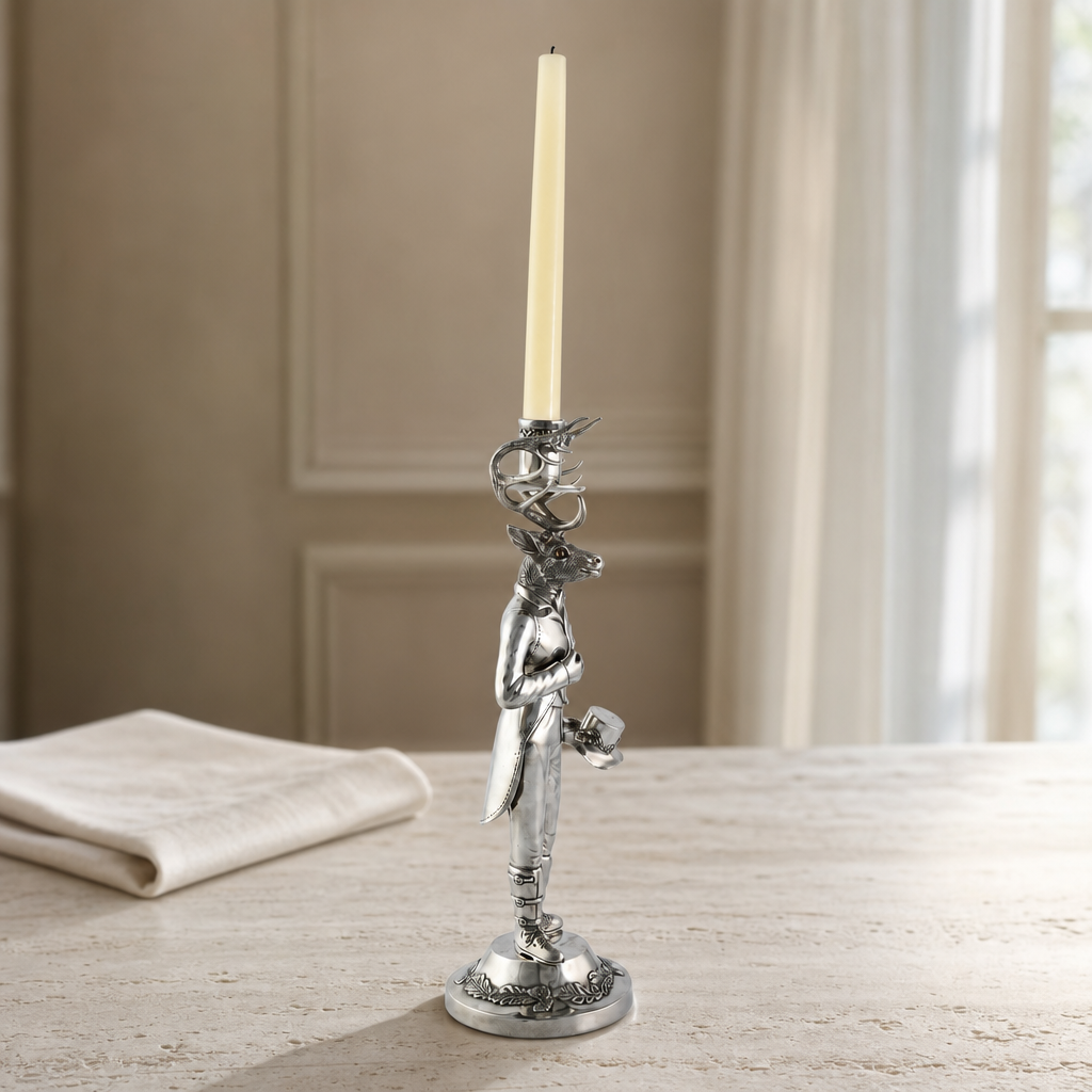 Gentleman Elk Tall Candlestick 5