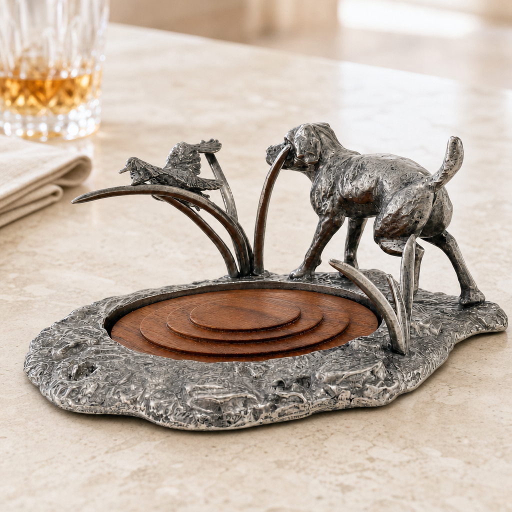Labrador & Duck Wine Coaster 4
