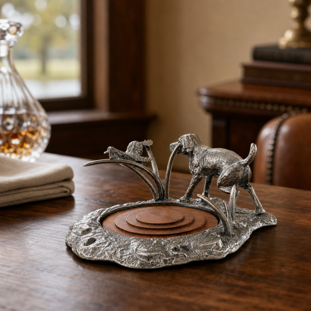 Labrador & Duck Wine Coaster 4
