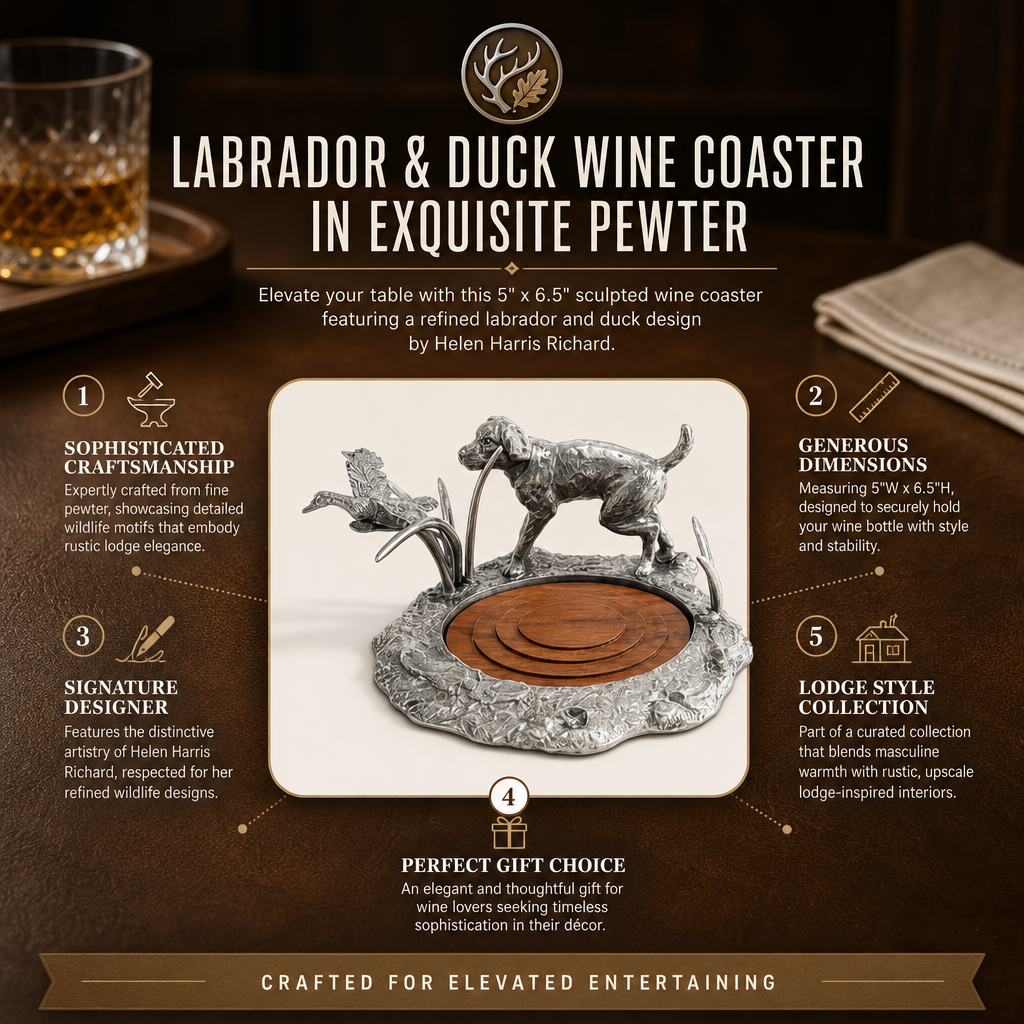 Labrador & Duck Wine Coaster 11