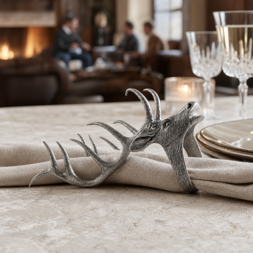 Elk Head Napkin Ring 6