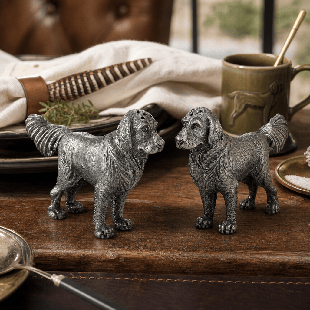 Pewter Retriever Salt and Pepper 6