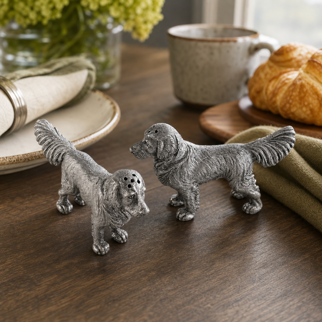 Pewter Retriever Salt and Pepper 7