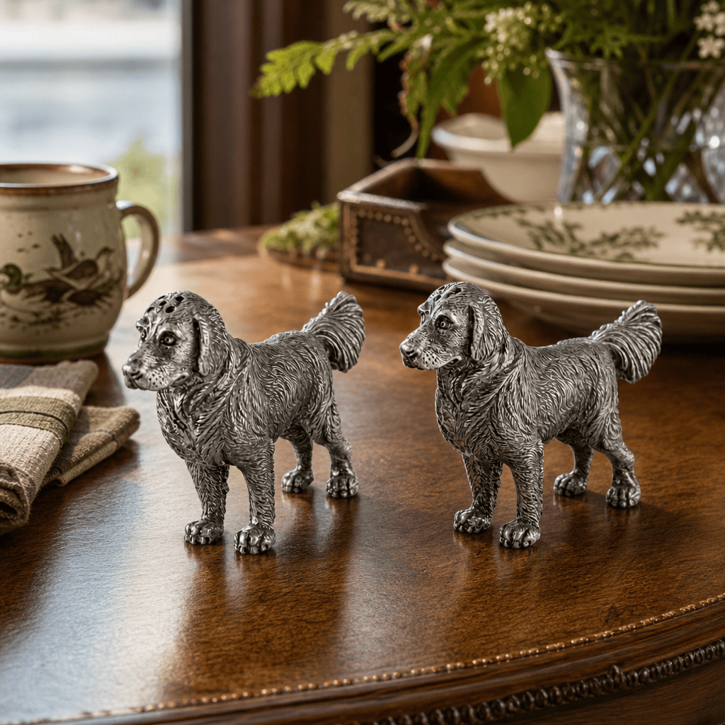Pewter Retriever Salt and Pepper 8