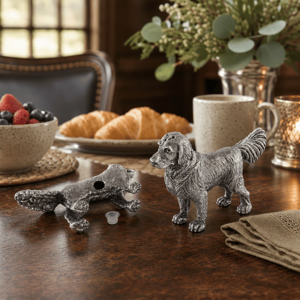Pewter Retriever Salt and Pepper 9