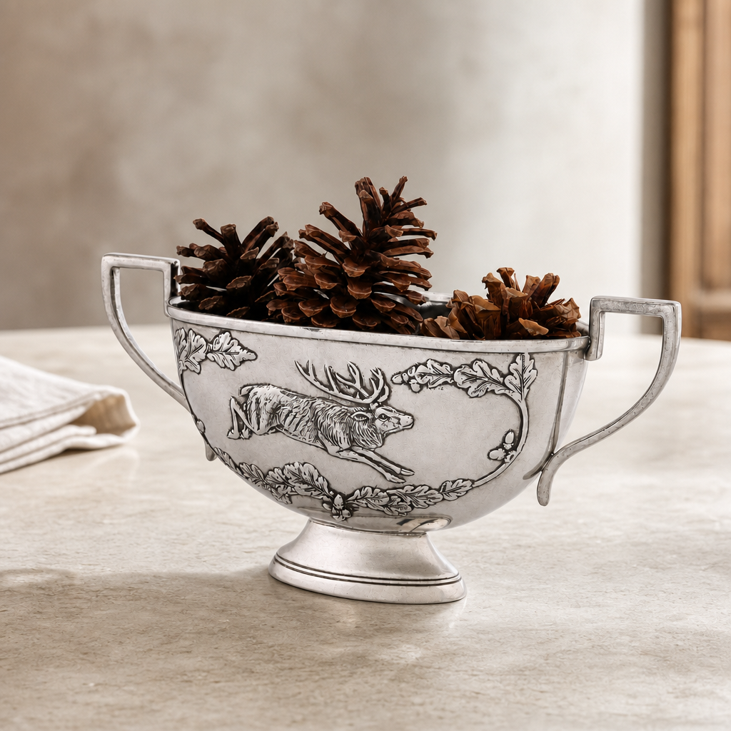 Noble Elk Pewter Gravy Boat 4