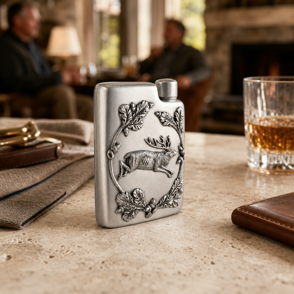 Black Forest Pewter Flask 6