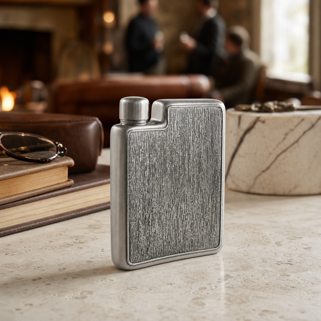 Black Forest Pewter Flask 8