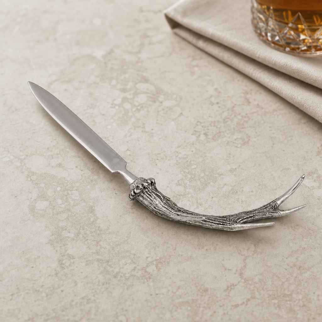 Pewter Handle Antler Letter Opener 3