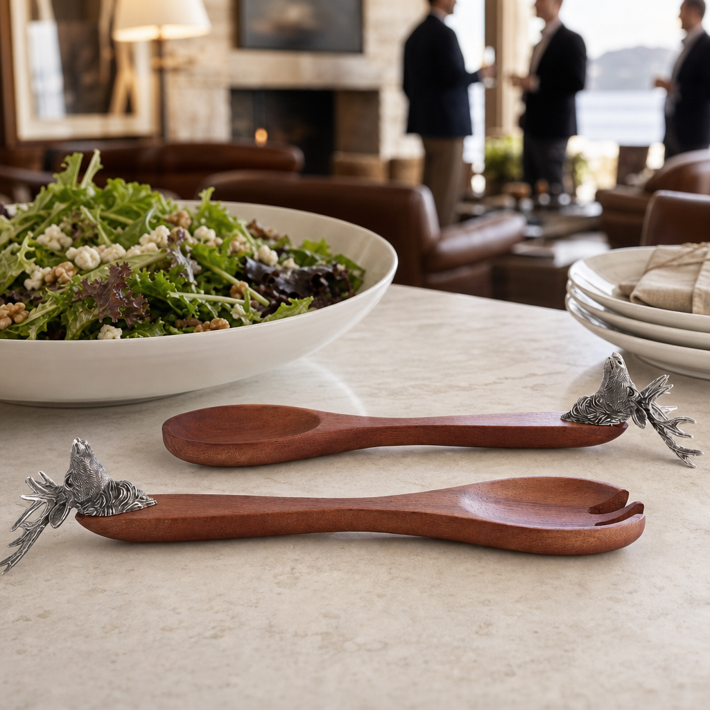 Elk Head Salad Servers 7