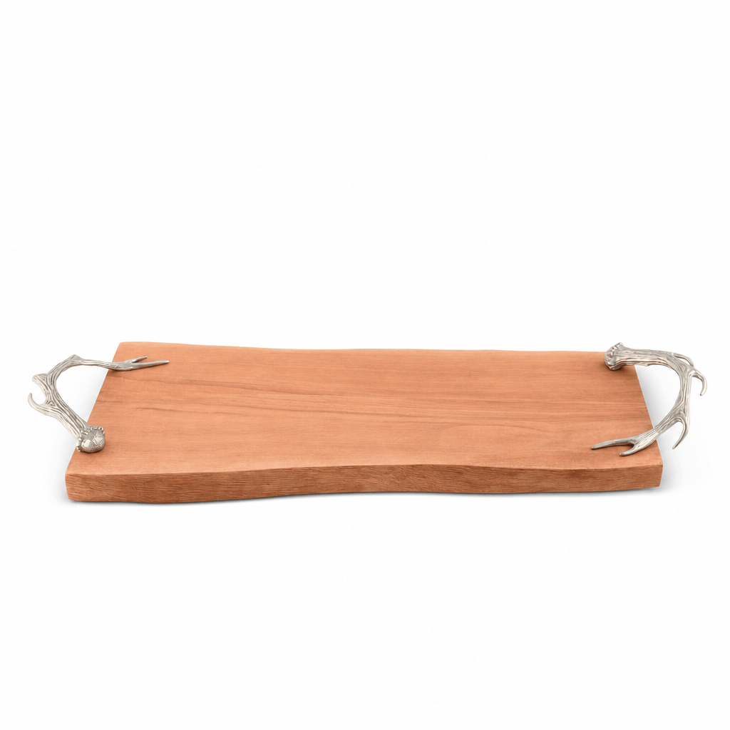 Pewter Antler Handle Charcuterie Board 1
