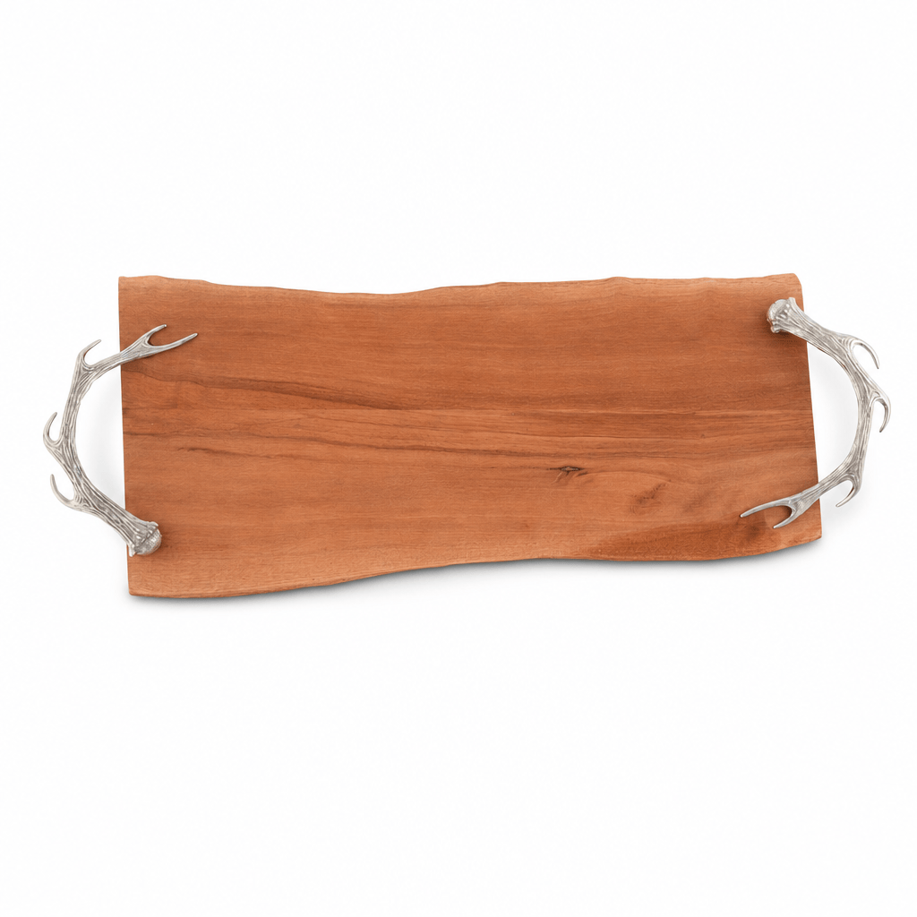 Pewter Antler Handle Charcuterie Board 7