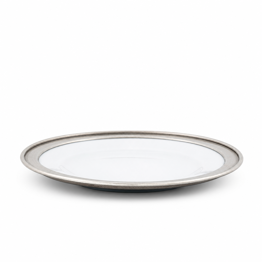 Classic Pewter Rim Salad Plate 10