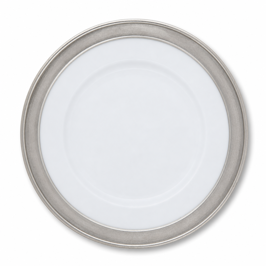 Classic Pewter Rim Salad Plate 1