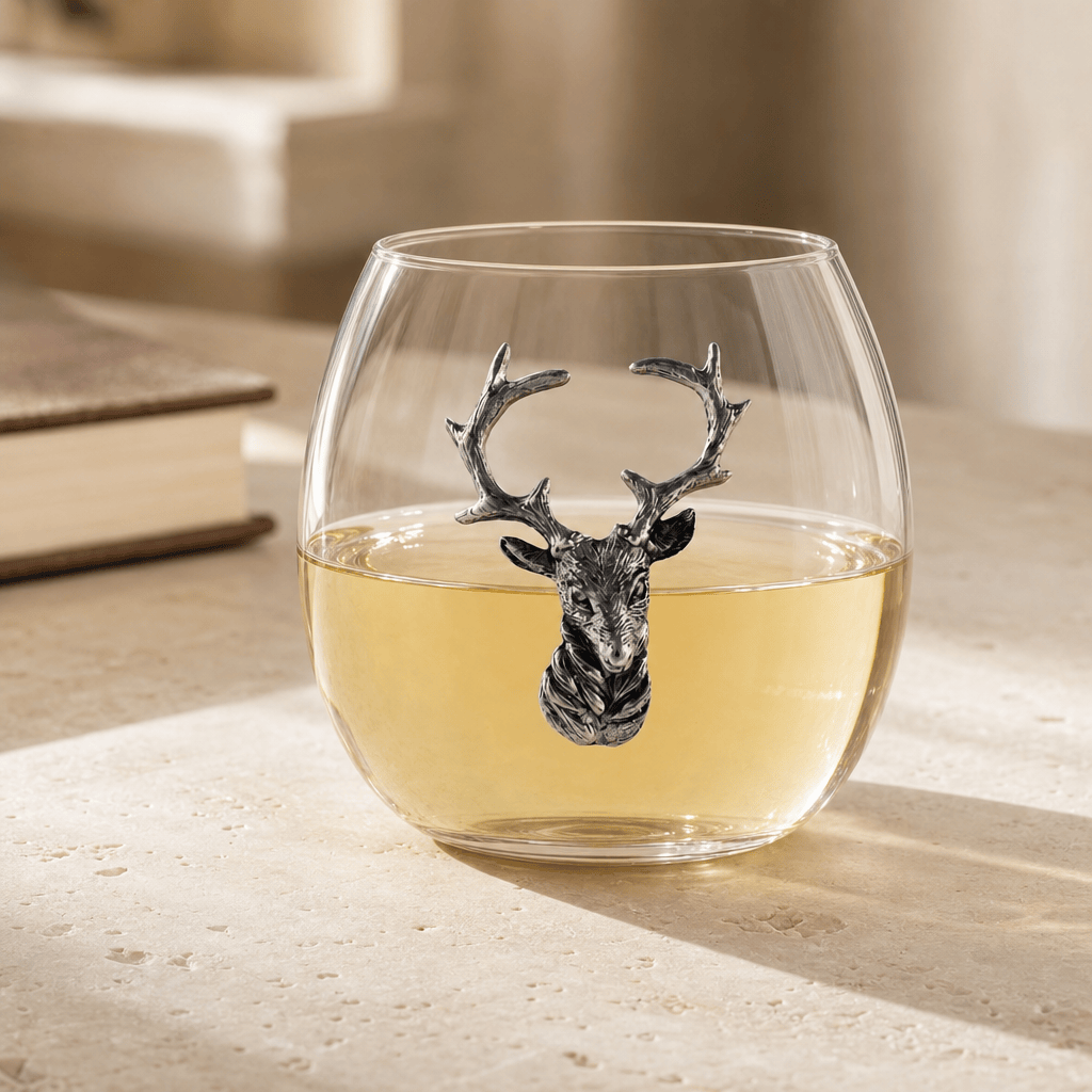 Elk / Deer Stemless Wine Glass 2