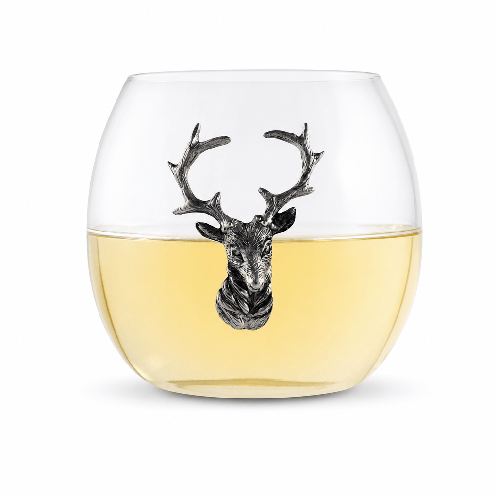 Elk / Deer Stemless Wine Glass 1