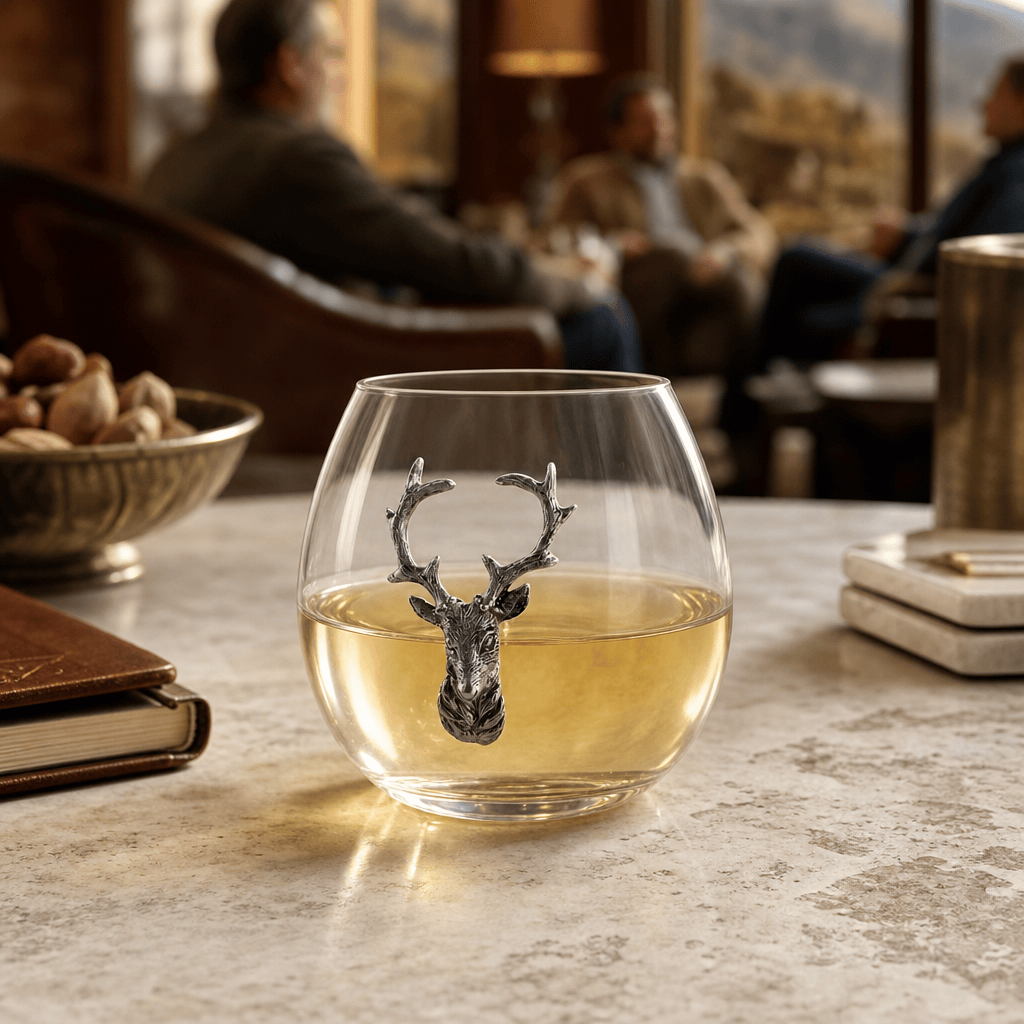 Elk / Deer Stemless Wine Glass 7