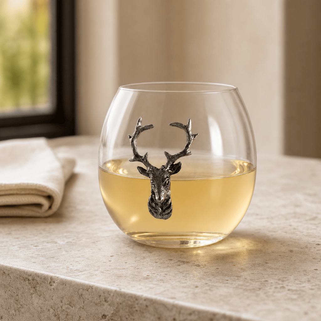 Elk / Deer Stemless Wine Glass 3