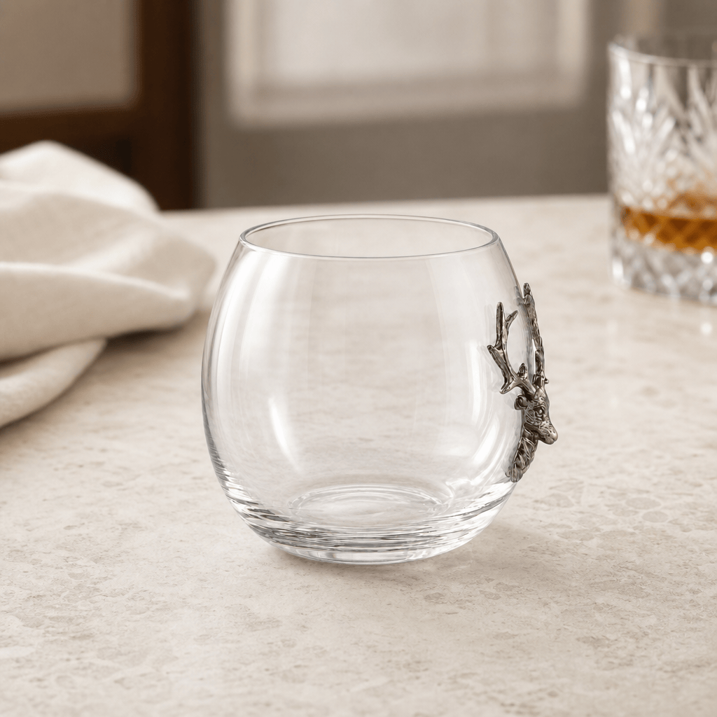 Elk / Deer Stemless Wine Glass 4