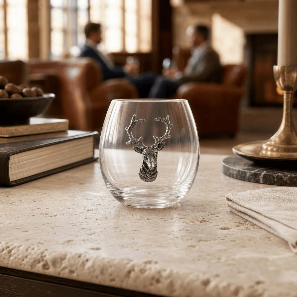 Elk / Deer Stemless Wine Glass 9